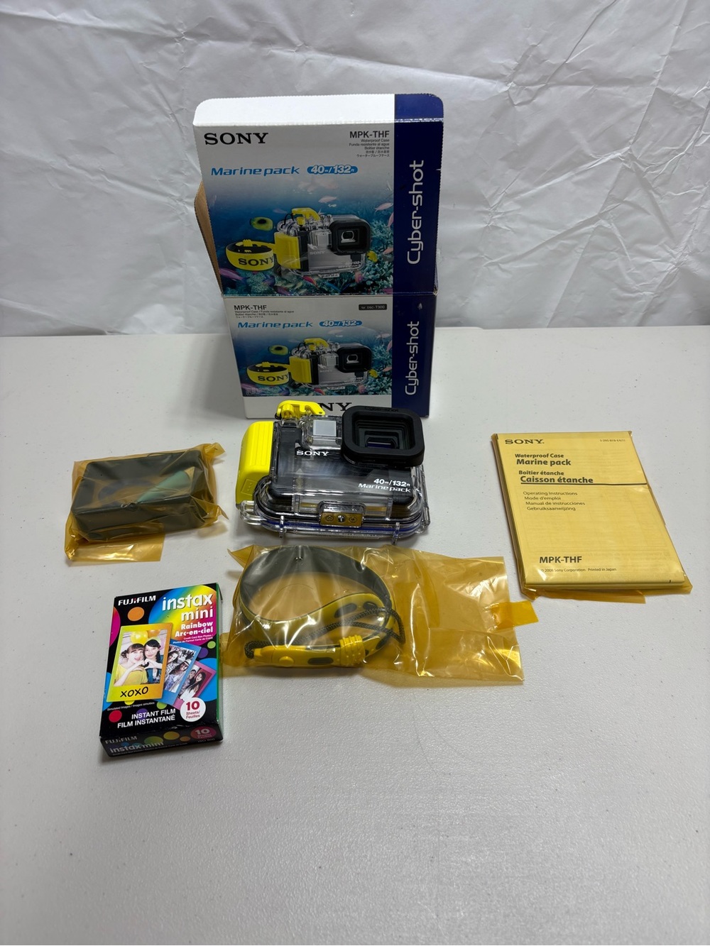 Sony Waterproof Marine Pack MPK-THF yallow/black w/fujifilm instax mini 10film